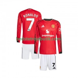 Manchester United Cristiano Ronaldo 7 Børn Hjemmebane Fodboldtrøje 2025-2026 Langærmet