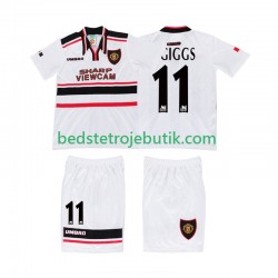Manchester United GIGGS 11 Retro Børn Udebane Fodboldtrøje 1998 Kortærmet