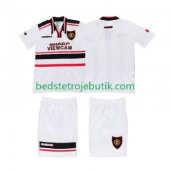 Manchester United Retro Børn Udebane Fodboldtrøje 1998 Kortærmet
