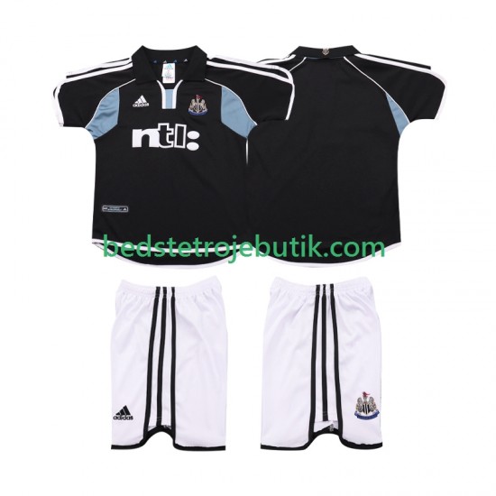 Newcastle United 2000 2001 Retro Børn Udebane Fodboldtrøje Kortærmet