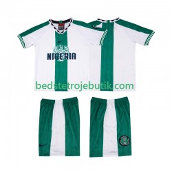 Nigeria 1996 Retro Børn Udebane Fodboldtrøje Kortærmet