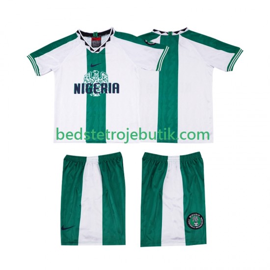 Nigeria 1996 Retro Børn Udebane Fodboldtrøje Kortærmet