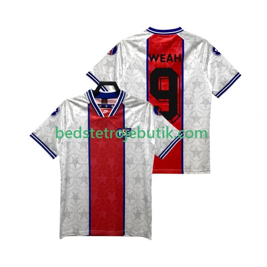 Paris Saint-Germain WEAH 9 1994 1995 Retro Mænd Udebane Fodboldtrøje Kortærmet