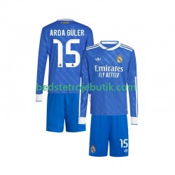 Real Madrid Arda Guler 15 Børn 3. Valg Fodboldtrøje 2025-2026 Langærmet