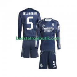 Real Madrid Jude Bellingham 5 Børn Udebane Fodboldtrøje 2025-2026 Langærmet