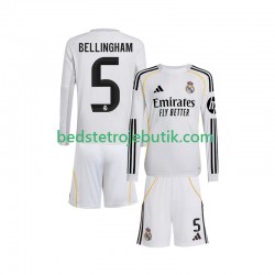 Real Madrid Jude Bellingham 5 Børn Hjemmebane Fodboldtrøje 2025-2026 Langærmet