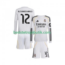 Real Madrid Trent Alexander-Arnold 12 Børn Hjemmebane Fodboldtrøje 2025-2026 Langærmet