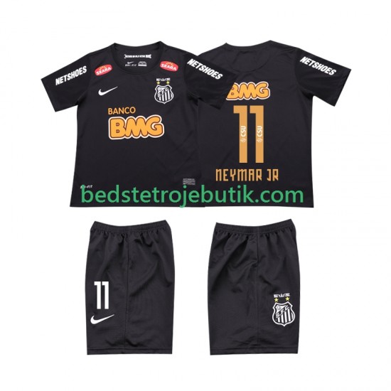 Santos NEYMAR JR 11 Classic 2012 2013 Retro Børn Udebane Fodboldtrøje Kortærmet
