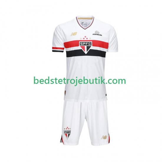 Sao Paulo Børn Hjemmebane Fodboldtrøje 2025-2026 Kortærmet