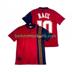 Spanien RAUL 10 1996 Retro Mænd Hjemmebane Fodboldtrøje Kortærmet