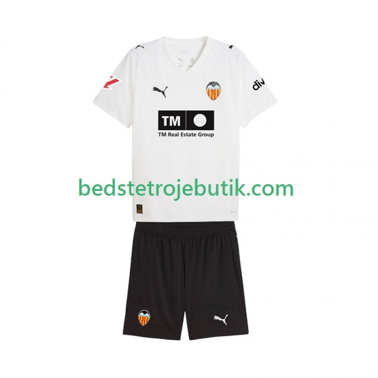 Valencia CF Børn Hjemmebane Fodboldtrøje 2025-2026 Kortærmet