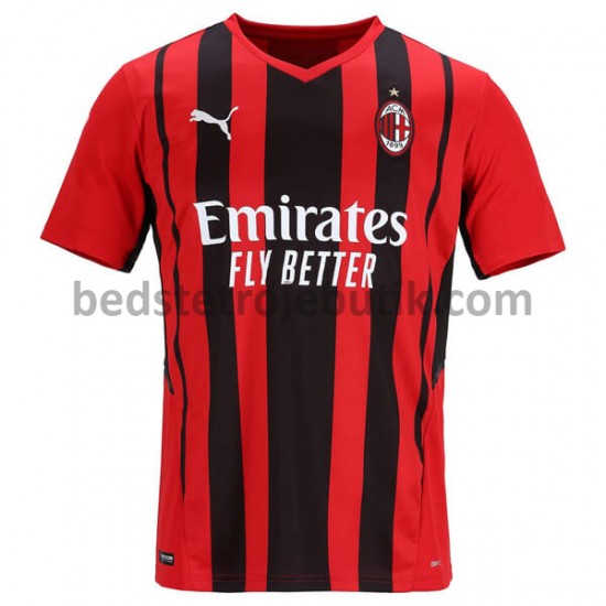AC Milan Hjemmebane Fodboldtrøje 2021-2022 Kortærmet
