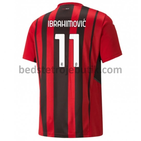 AC Milan Zlatan Ibrahimovic 11 Hjemmebane Fodboldtrøje 2021-2022 Kortærmet