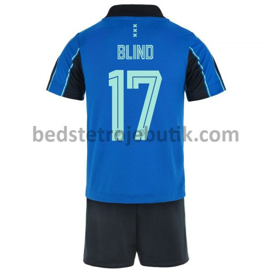 AFC Ajax Daley Blind 17 Børn Udebane Fodboldtrøje 2021-2022 Kortærmet