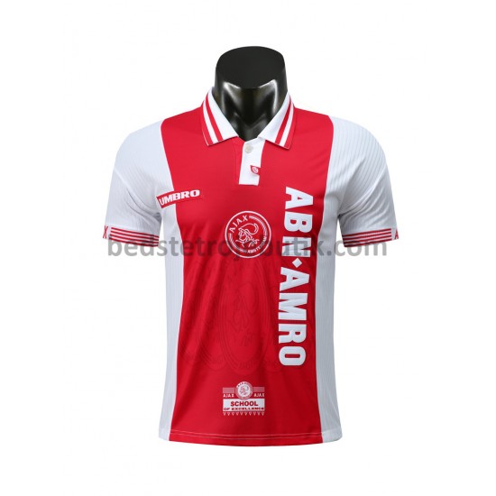 AFC Ajax Retro Hjemmebane Fodboldtrøje 1997-1998 Kortærmet