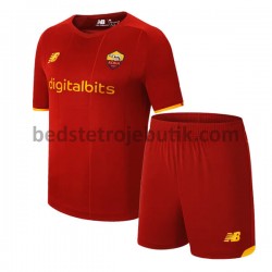 AS Roma Børn Hjemmebane Fodboldtrøje 2021-2022 Kortærmet