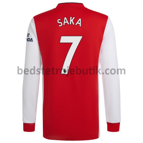 Arsenal Bukayo Saka 7 Hjemmebane Fodboldtrøje 2021-2022 Langærmet