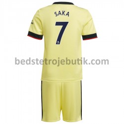 Arsenal Bukayo Saka 7 Børn Udebane Fodboldtrøje 2021-2022 Kortærmet