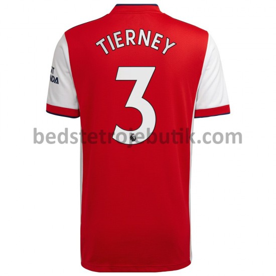 Arsenal Kieran Tierney 3 Hjemmebane Fodboldtrøje 2021-2022 Kortærmet