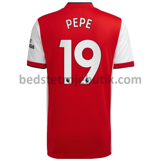 Arsenal Nicolas Pepe 19 Hjemmebane Fodboldtrøje 2021-2022 Kortærmet