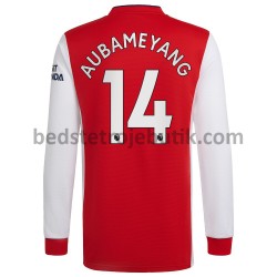 Arsenal Pierre-Emerick Aubameyang 14 Hjemmebane Fodboldtrøje 2021-2022 Langærmet