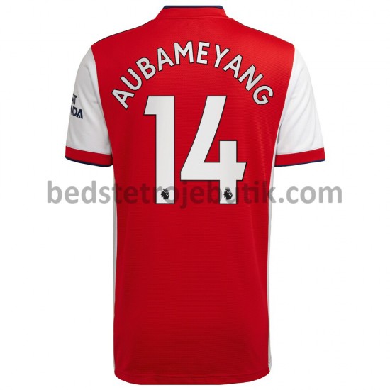 Arsenal Pierre-Emerick Aubameyang 14 Hjemmebane Fodboldtrøje 2021-2022 Kortærmet