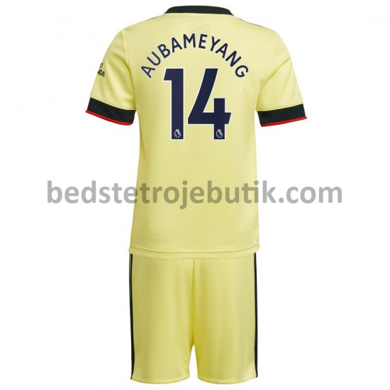 Arsenal Pierre-Emerick Aubameyang 14 Børn Udebane Fodboldtrøje 2021-2022 Kortærmet