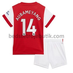 Arsenal Pierre-Emerick Aubameyang 14 Børn Hjemmebane Fodboldtrøje 2021-2022 Kortærmet
