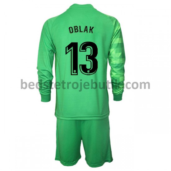 Atlético Madrid Målmand Jan Oblak 13 Børn 3. Valg Fodboldtrøje 2021-2022 Langærmet