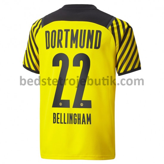 Borussia Dortmund ude Bellingham 22 Hjemmebane Fodboldtrøje 2021-2022 Kortærmet