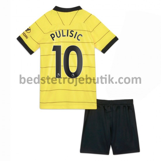 Chelsea Christian Pulisic 10 Børn Udebane Fodboldtrøje 2021-2022 Kortærmet
