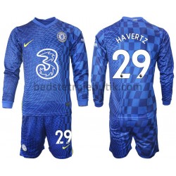 Chelsea Havertz 29 Børn Hjemmebane Fodboldtrøje 2021-2022 Langærmet