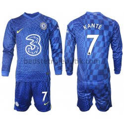 Chelsea Kante 7 Børn Hjemmebane Fodboldtrøje 2021-2022 Langærmet