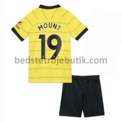 Chelsea Mason Mount 19 Børn Udebane Fodboldtrøje 2021-2022 Kortærmet