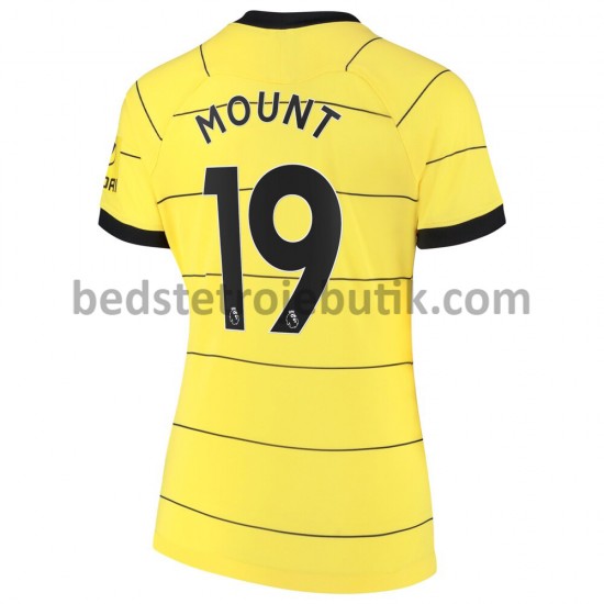Chelsea Mason Mount 19 Dame Udebane Fodboldtrøje 2021-2022 Kortærmet