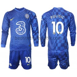 Chelsea Pulisic 10 Børn Hjemmebane Fodboldtrøje 2021-2022 Langærmet