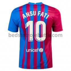 FC Barcelona Ansu Fati 10 Hjemmebane Fodboldtrøje 2021-2022 Kortærmet