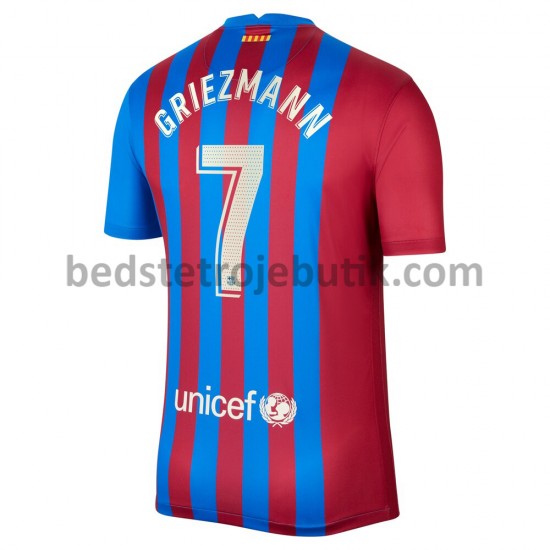 FC Barcelona Antoine Griezmann 7 Hjemmebane Fodboldtrøje 2021-2022 Kortærmet