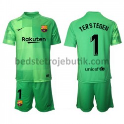 FC Barcelona Målmand Ter Stegen 1 Børn 3. Valg Fodboldtrøje 2021-2022 Kortærmet
