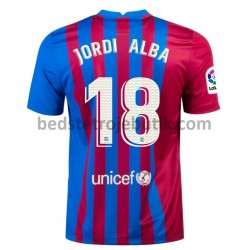 FC Barcelona Jordi Alba 18 Hjemmebane Fodboldtrøje 2021-2022 Kortærmet