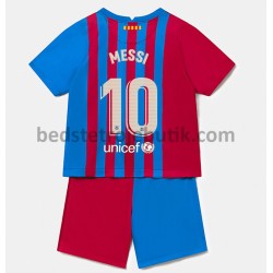 FC Barcelona Lionel Messi 10 Børn Hjemmebane Fodboldtrøje 2021-2022 Kortærmet