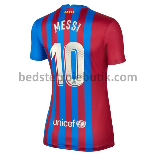FC Barcelona Lionel Messi 10 Dame Hjemmebane Fodboldtrøje 2021-2022 Kortærmet