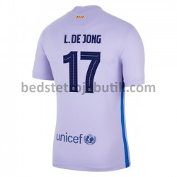 FC Barcelona Luke De Jong 17 Udebane Fodboldtrøje 2021-2022 Kortærmet
