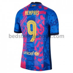 FC Barcelona Memphis Depay 9 3. Valg Fodboldtrøje 2021-2022 Kortærmet