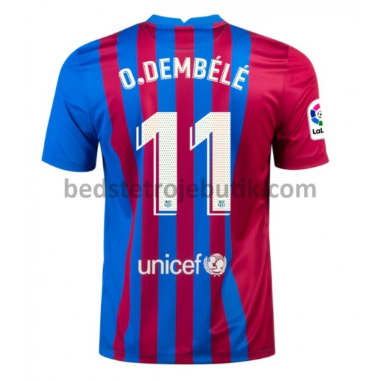 FC Barcelona Ousmane Dembele 11 Hjemmebane Fodboldtrøje 2021-2022 Kortærmet
