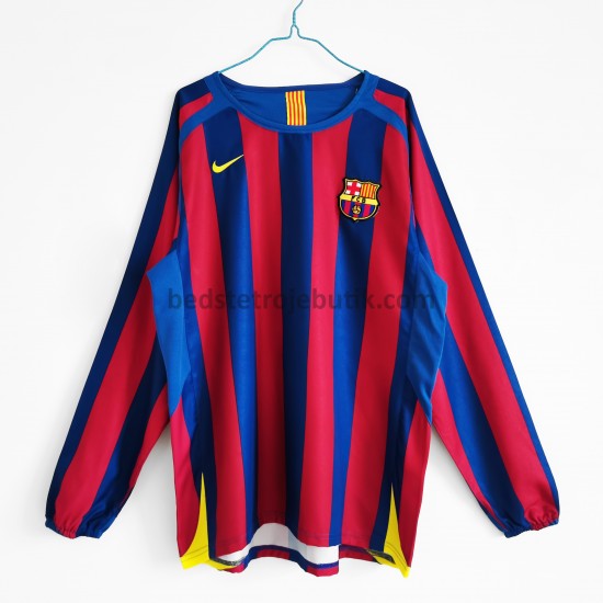FC Barcelona Retro Hjemmebane Fodboldtrøje 2005-2006 Langærmet