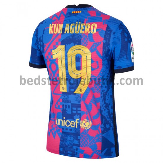 FC Barcelona Sergio Aguero 19 3. Valg Fodboldtrøje 2021-2022 Kortærmet