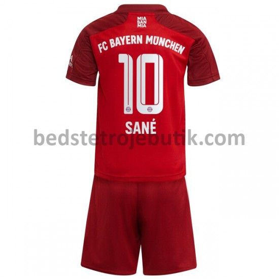 FC Bayern München Leroy Sane 10 Børn Hjemmebane Fodboldtrøje 2021-2022 Kortærmet