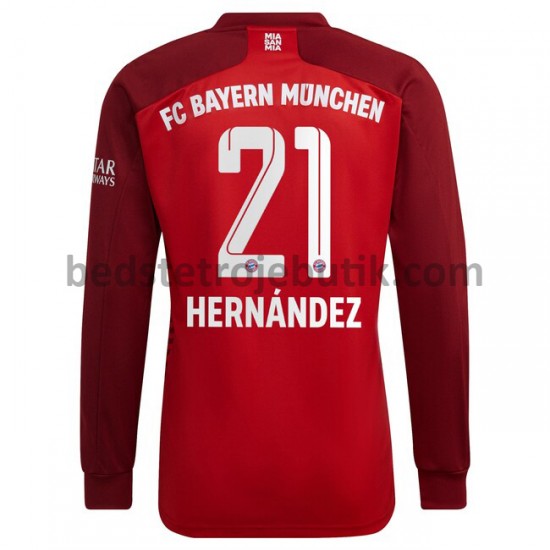 FC Bayern München Lucas Hernandez 21 Hjemmebane Fodboldtrøje 2021-2022 Langærmet