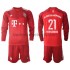 FC Bayern München Lucas Hernandez 21 Børn Hjemmebane Fodboldtrøje 2021-2022 Langærmet